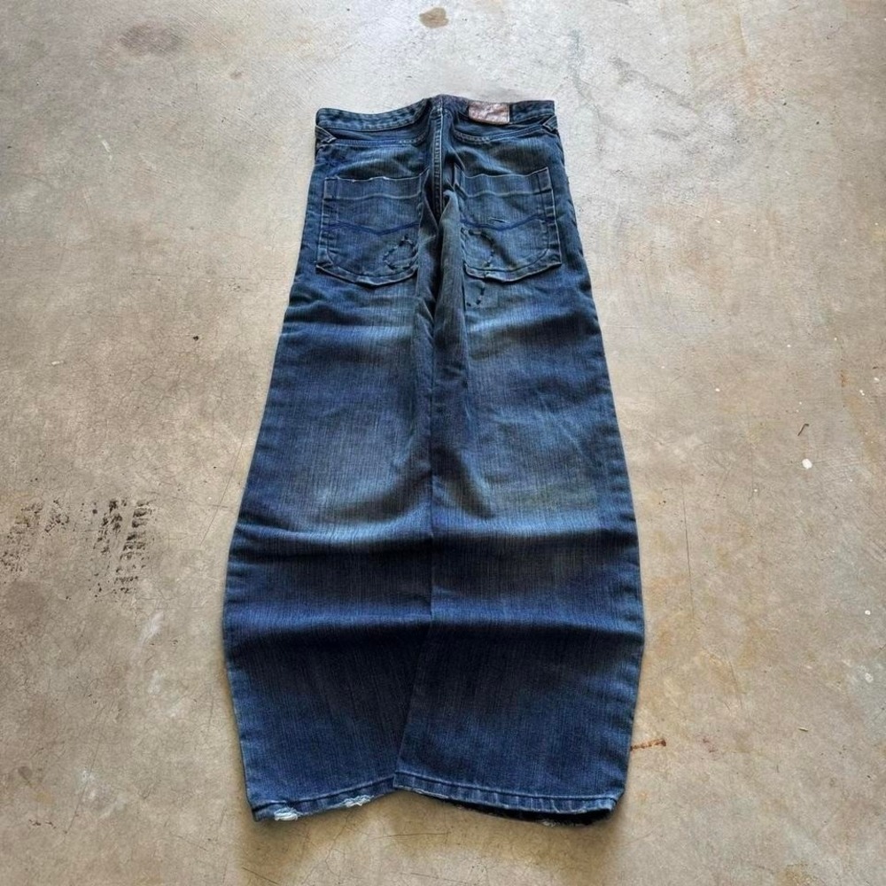 Baggy HC Wide Leg Southpole Styl Y2K Vintage Denim Jeans 36x32